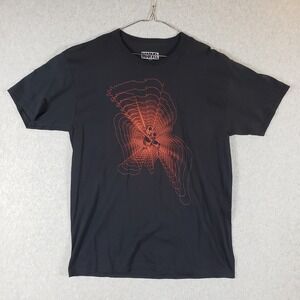 Marvel Spiderman Shirt Mens Large Black Lootcrate Lootwear Graphic T-Shirt Tee L